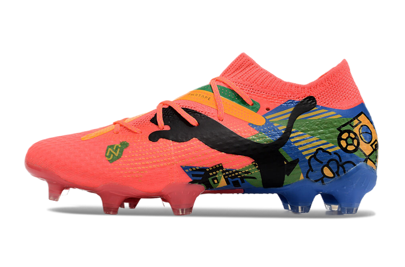 Puma Future 7 FG Pink, Blue, Green and Yellow "Brazil Pack" Field Football Boots