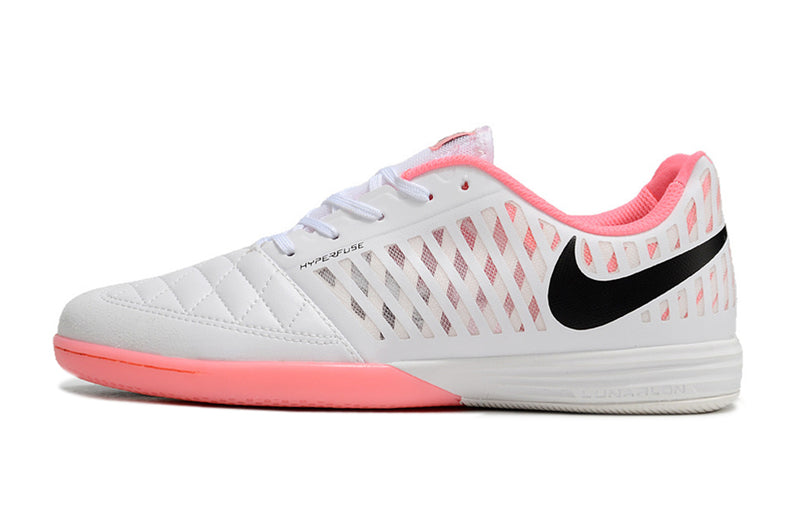 Botes de futbol sala Nike Lunar Gato II IC blanc, rosa i negre