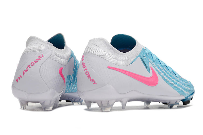 Bota de futbol Nike Phantom GX 2 Elite FG gris, blau i rosa 