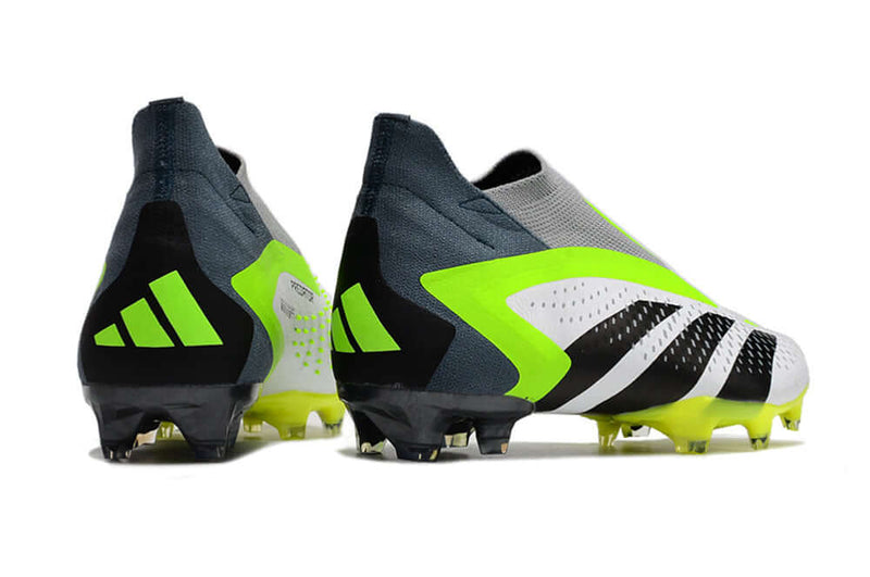 A nova Chuteira da Adidas de Campo Predator Accuracy+ FG Verde e Branca "Crazyrush Pack" na Farda de Boleiro Garanta a qualidade de Jogadores Profissionais