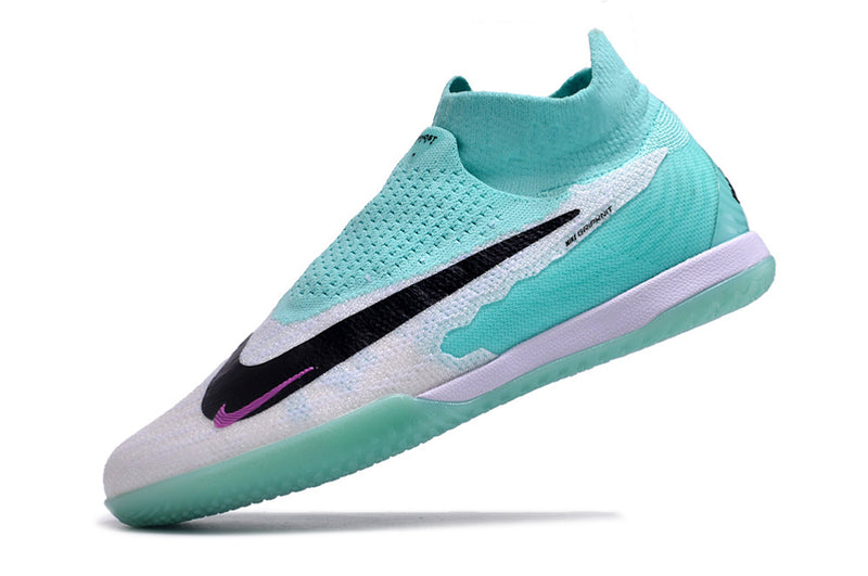 Chuteira Futsal Nike Phantom GX DF Elite IC Branca e Verde "Peak Ready Pack"