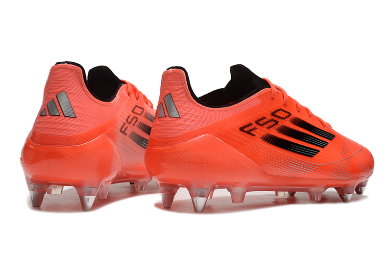 Chuteira Campo Adidas F50 Ponta de Aluminio Vermelha "Vivid Horizon"