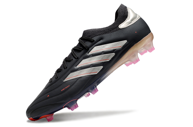 Chuteira Campo Adidas Copa Pure II Elite FG Preto e Metálico "Vivid Horizon Pack"