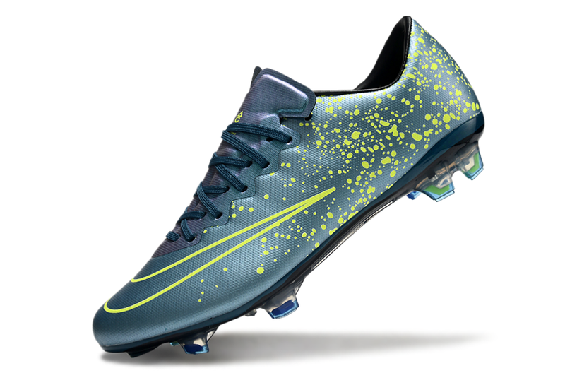 Chuteira Campo Nike Retrô Mercurial Vapor 10 FG Azul