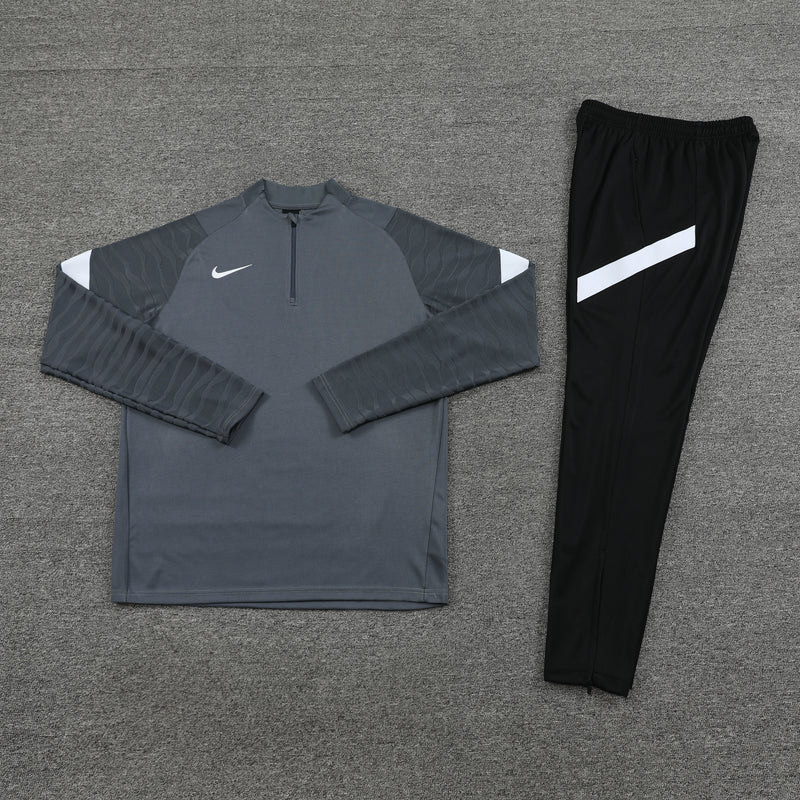 Conjunto de Frio Nike Training Cinza, Branco e Preto