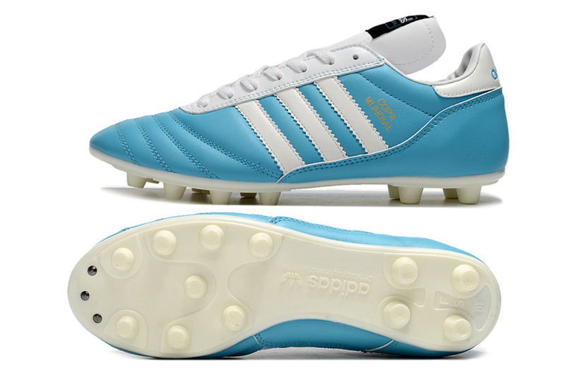 Adidas Copa Mundial FG Blue and White "Argentina" Field Boots