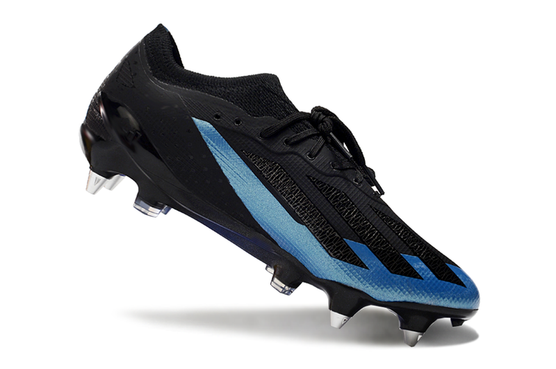 Bota de futbol Adidas X Crazyfast.1 Aluminum Toe Negre i Blau "Bugatti". 