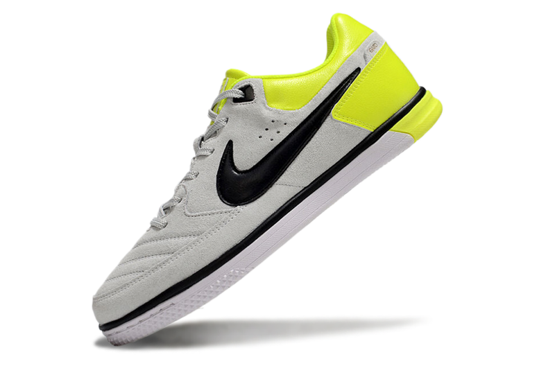 Chuteira Futsal Nike 5 StreetGato IC Cinza e Amarelo