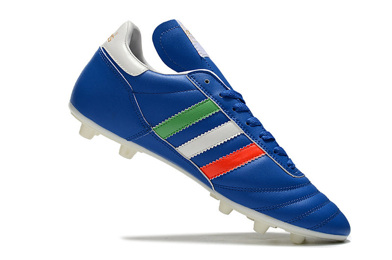 Botes de futbol Adidas Copa Mundial FG blau, blanc, vermell i verd "Itàlia"