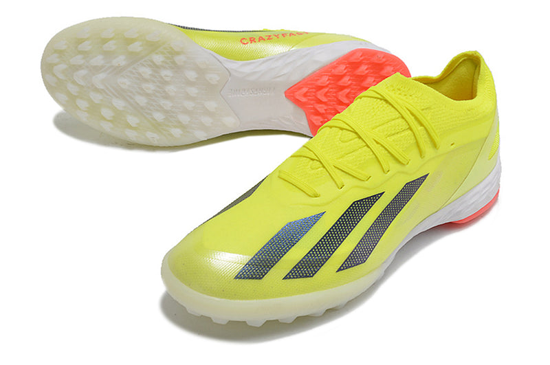 Adidas X Crazyfast.1 TF Green "Solar Energy Pack" Society Football Boots