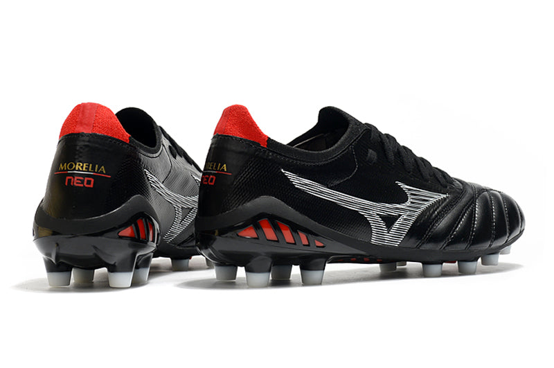 Bota de futbol Mizuno Morelia Neo 3 FG Campo Negre i Vermell