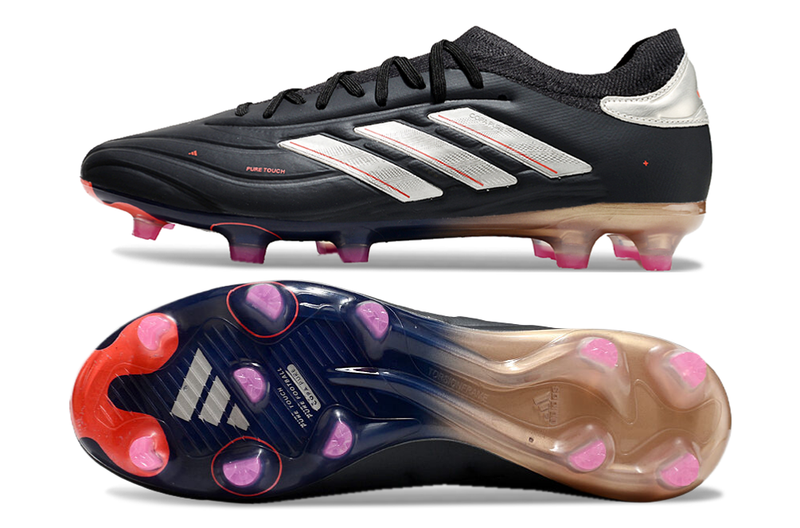 Adidas Copa Pure II Elite FG Black and Metallic "Vivid Horizon Pack" Football Boots 