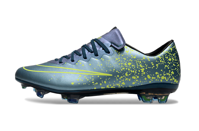 Chuteira Campo Nike Retrô Mercurial Vapor 10 FG Azul