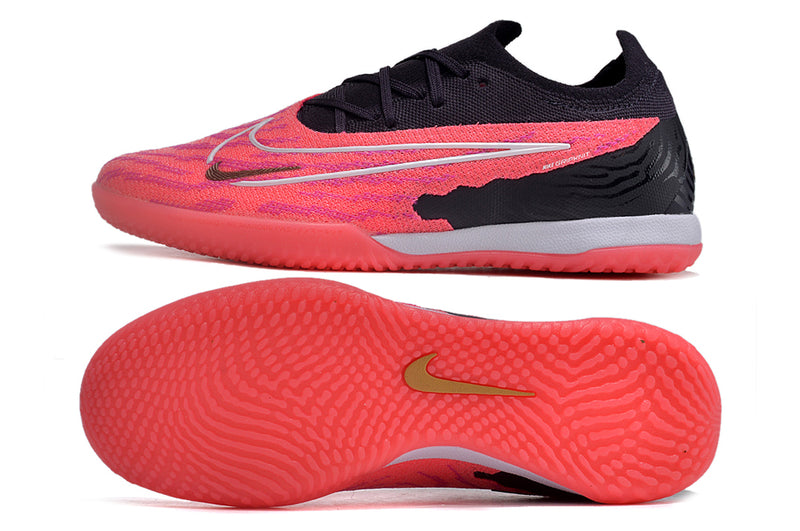 Chuteira Futsal Nike Phantom GX Elite IC Preta e Rosa "Generation Pack"