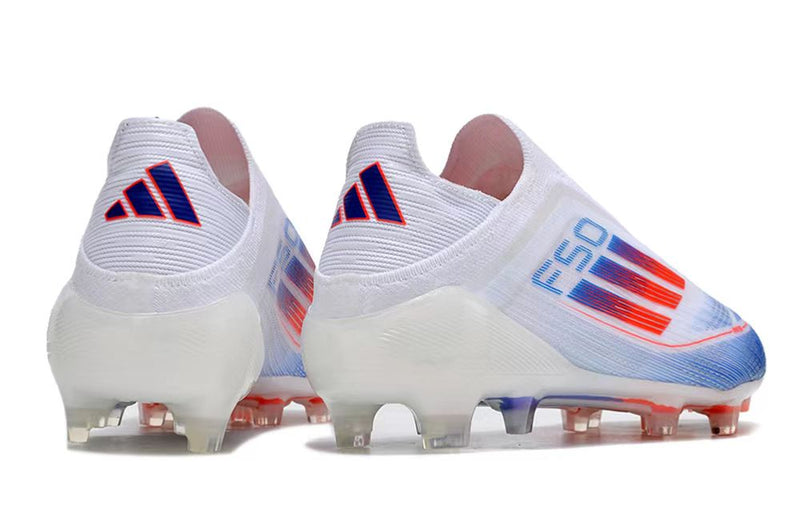 Botes de futbol Adidas F50 LL FG blanc, blau i vermell "Paquet avançat"