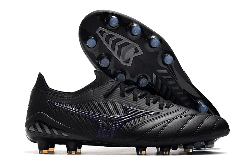 Tenha muito mais CONFORTO com a Mizuno Morelia Neo 3 FG Preta na Farda de Boleiro, Garanta a qualidade de Jogadores Profissionais!