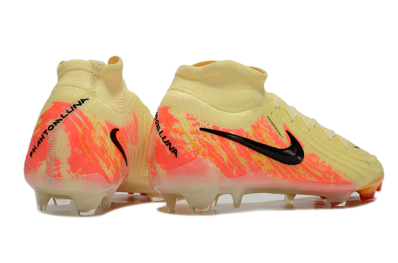 Chuteira Campo Nike Phantom Luna 2 Elite FG Amarelo e Laranja