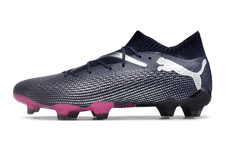 Puma Future 7 FG Black and Pink Football Boots