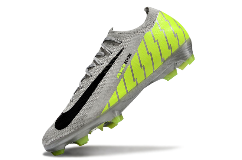 Chuteira Campo Nike Air Zoom Mercurial Vapor 16 Elite FG Cinza e Verde