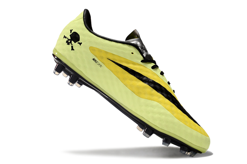 Chuteira Campo Nike Retrô Hypervenom Phantom I FG Verde, Amarelo e Preto