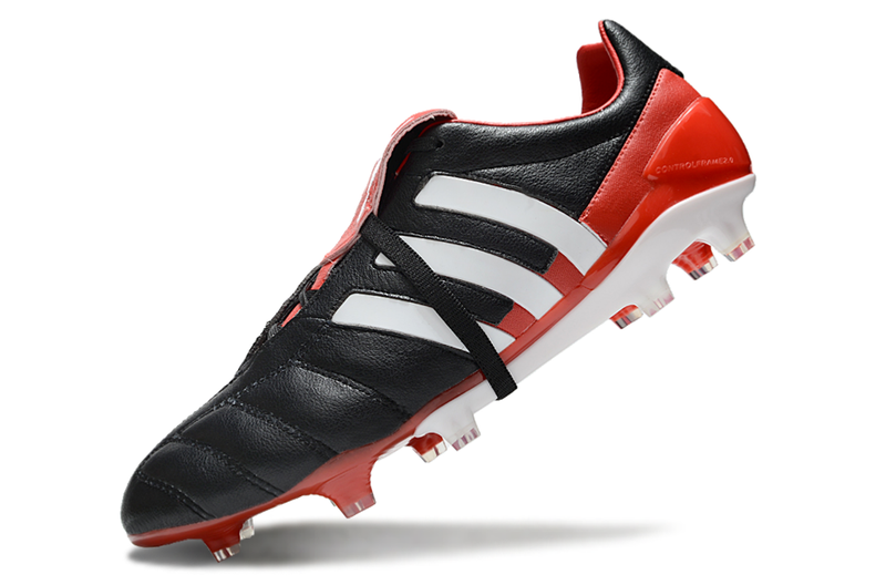 Chuteira Campo Adidas Predator Mania FG Preta e Vermelha "Made in Germany"