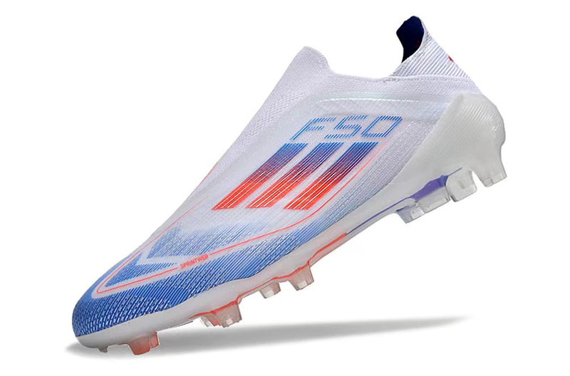 Botes de futbol Adidas F50 LL FG blanc, blau i vermell "Paquet avançat"