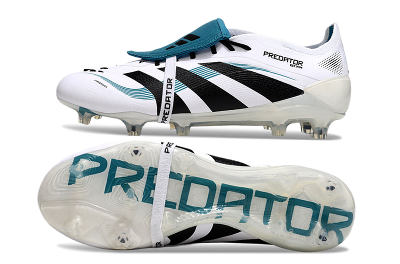 Chuteira Campo Adidas Predator FT 30 Elite FG Branca e Azul