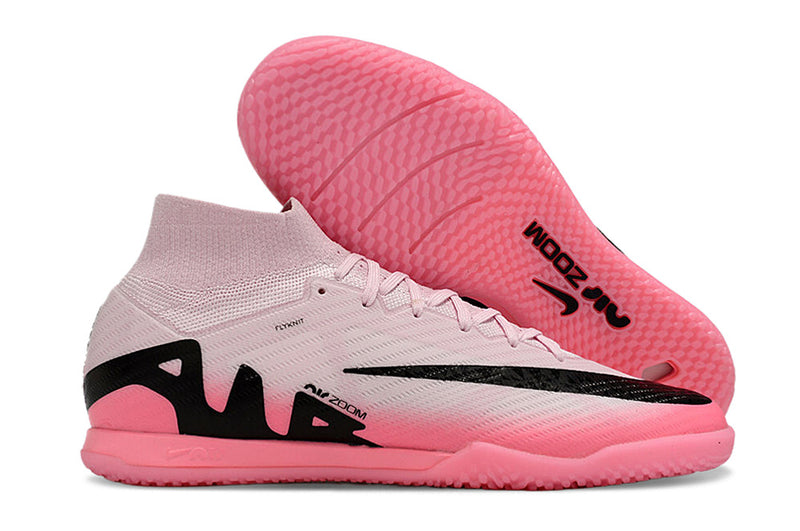 Nike Air Zoom Mercurial Superfly 9 Elite IC Pink and Black "Mad Brilliance Pack" Futsal Boot