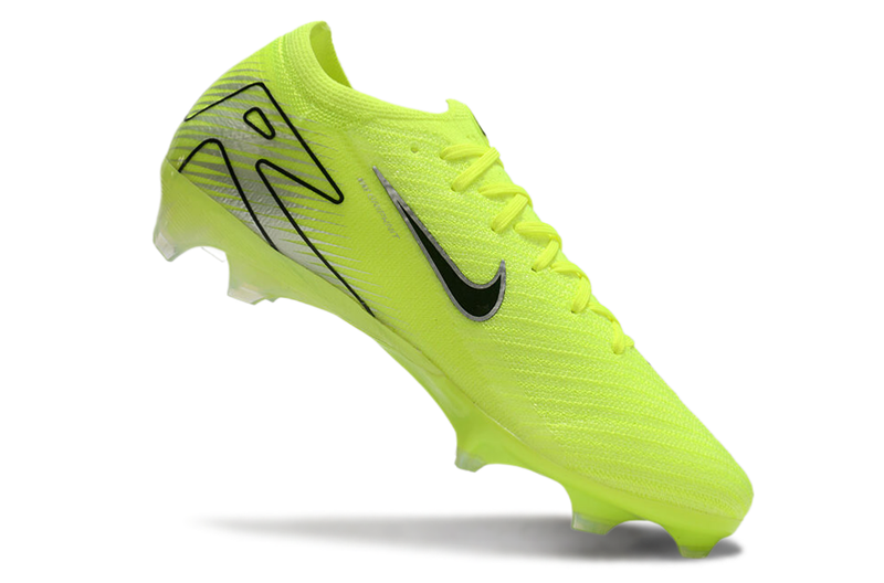 Chuteira Campo Nike Air Zoom Mercurial Vapor 16 Elite FG Verde e Preto "Mad Voltage"