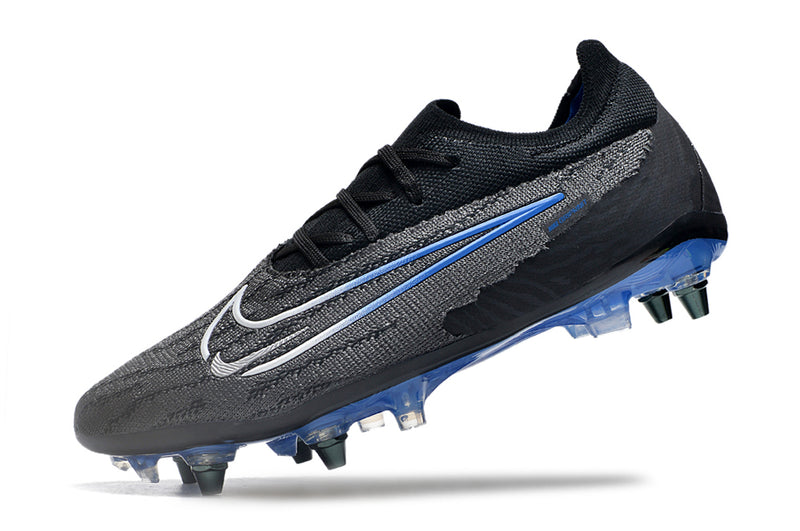 Nike Phantom GX Elite Black and Blue Mixed Cleats "Black Pack"