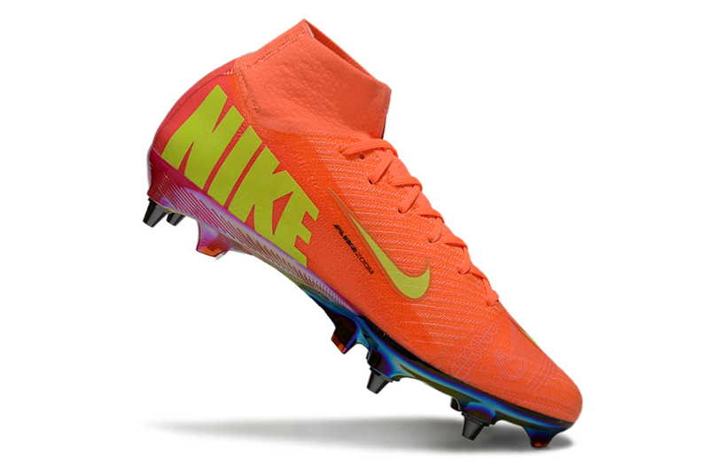 Chuteira Campo Nike Air Zoom Mercurial Superfly 10 Elite Trava Mista Laranja "Cosmic Speed"