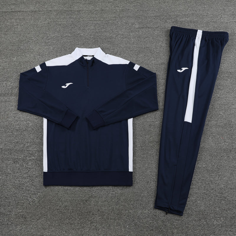 Conjunto de Frio Joma Training Azul e Branco