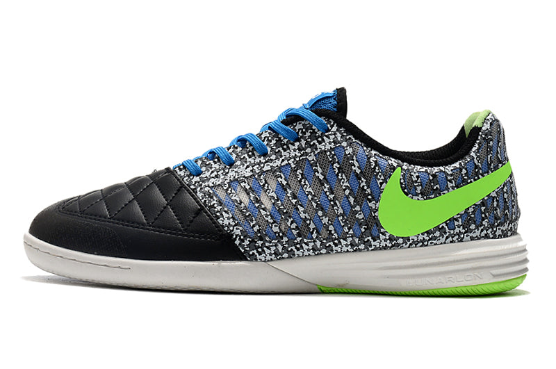 Nike Lunar Gato II IC Futsal Boot Black, Blue and Green