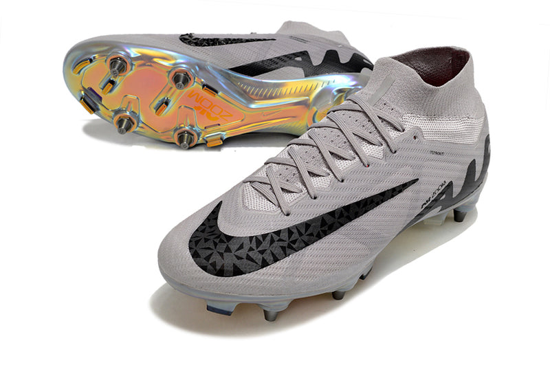 Nike Air Zoom Mercurial Superfly 9 Elite Turf Football Boot Silver and Black "Rising Gem Pack"