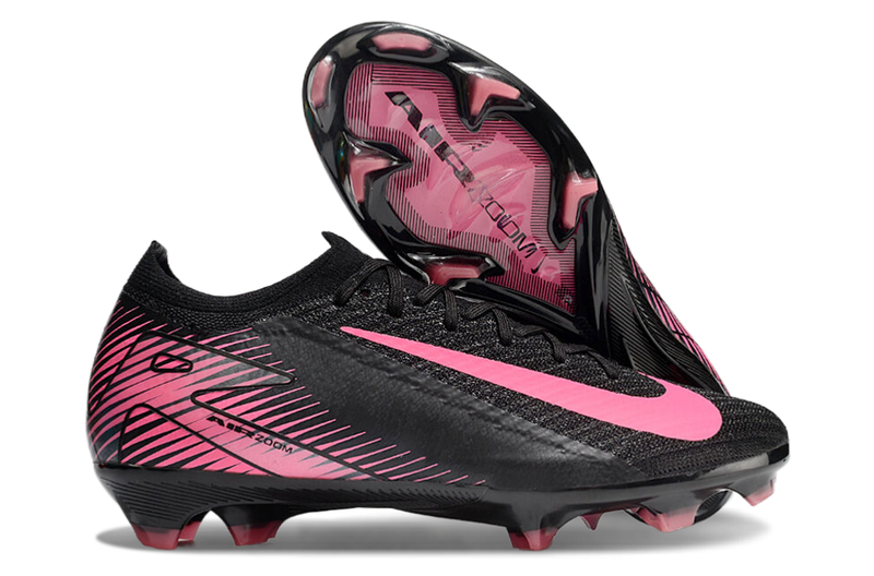 Chuteira Campo Nike Air Zoom Mercurial Vapor 16 Elite FG Preta e Rosa