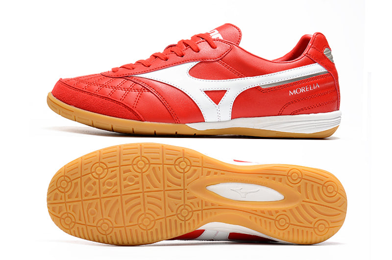 Mizuno Morelia Sala IC Red and White Futsal Shoes