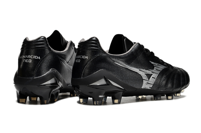 Chuteira Campo Mizuno Morelia Neo 4 Beta FG Preta "Unlimited Black"