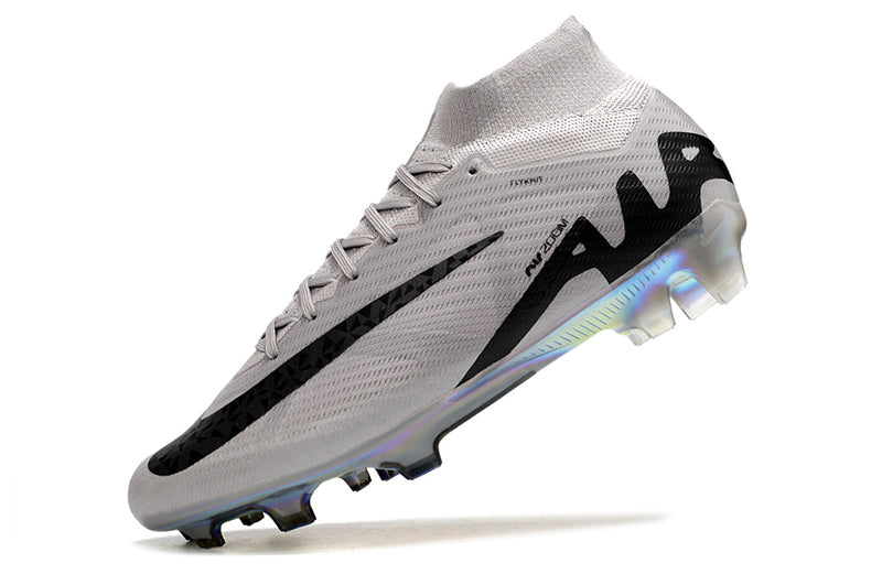 Nike Air Zoom Mercurial Superfly 9 Elite FG Silver and Black "Rising Gem Pack" Kids' Field Football Boots 