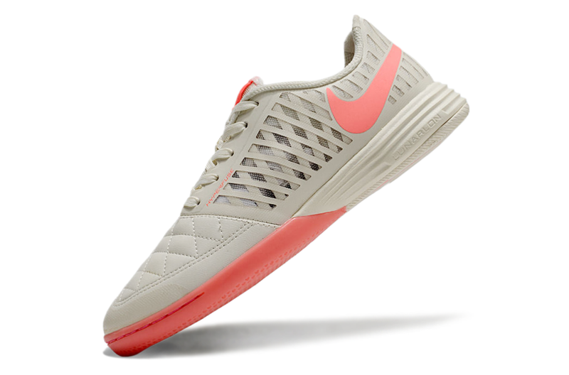 Bota de futbol sala Nike Lunar Gato II IC gris i rosa