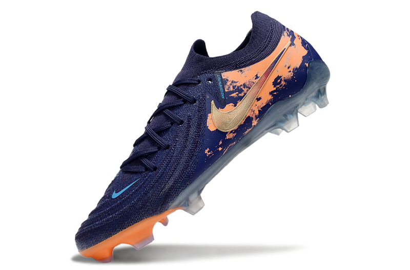 Chuteira Campo Nike Phantom GX 2 Elite FG Azul e Laranja