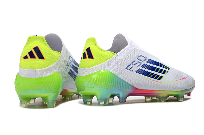 Chuteira Campo Adidas F50 LL FG Branca e Colorida "Olympic Boot Pack"