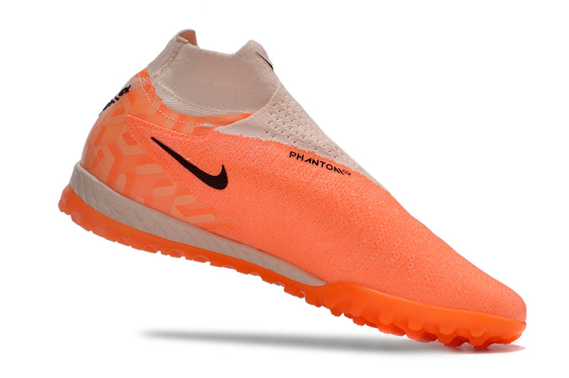 Chuteira Society Nike Phantom GX DF Elite TF Laranja "United Pack"