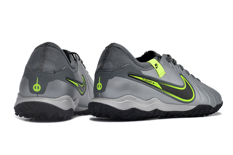 Nike Tiempo Legend 10 Pro TF Grey, Black and Green Society Football Boots