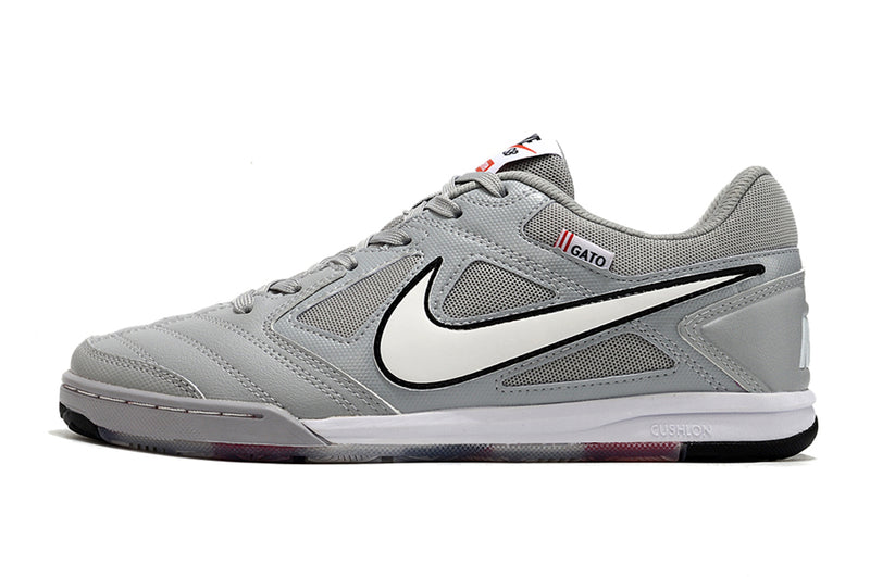 Supreme x Nike SB Gato IC Grey and White Futsal Boot