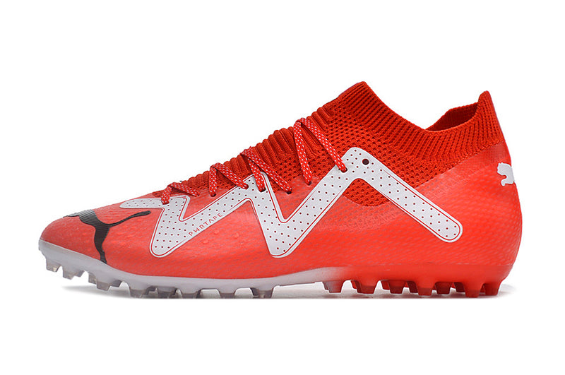 Puma Future Ultimate MG Red and White Soccer Cleats