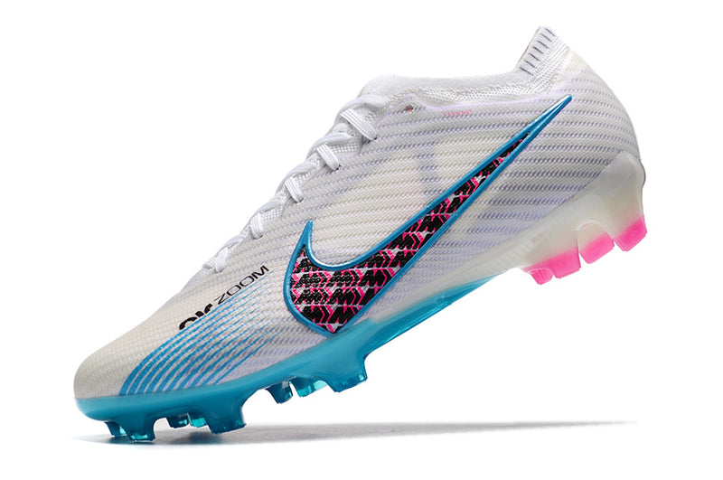 Bota de futbol Nike Air Zoom Mercurial Vapor 15 Elite FG blanca "Blast Pack".