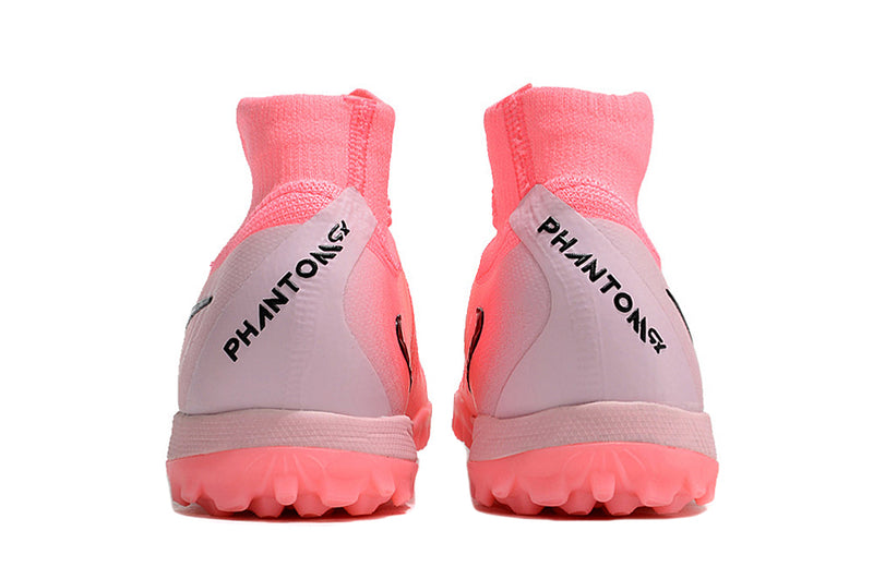 Chuteira Infantil Society Nike Phantom Luna 2 Elite TF Rosa "Mad Brilliance"