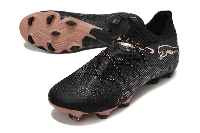 Puma Future 7 FG Black and Bronze Football Boots 