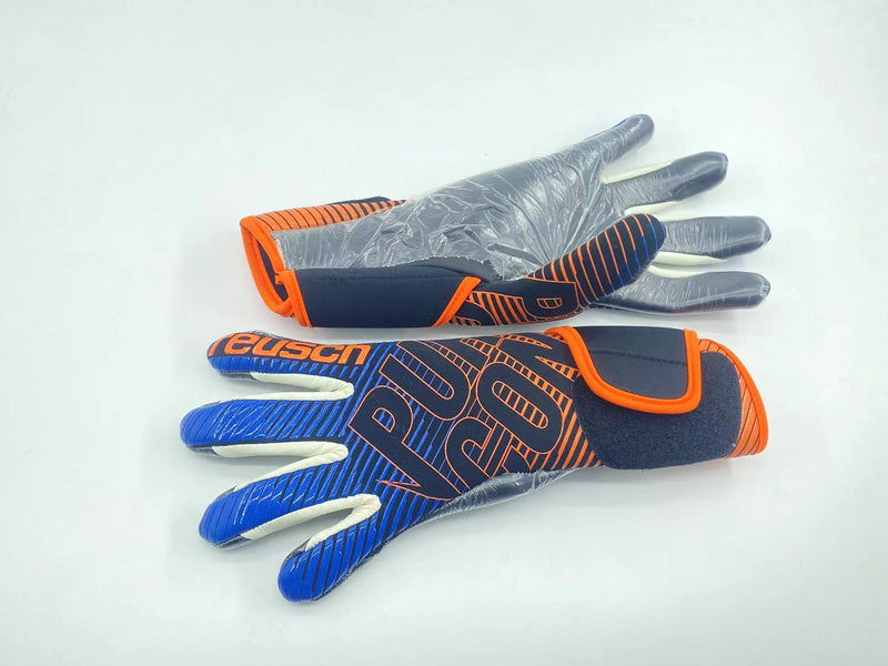 Reusch Pure Contact Goalkeeper Glove Blue and Orange