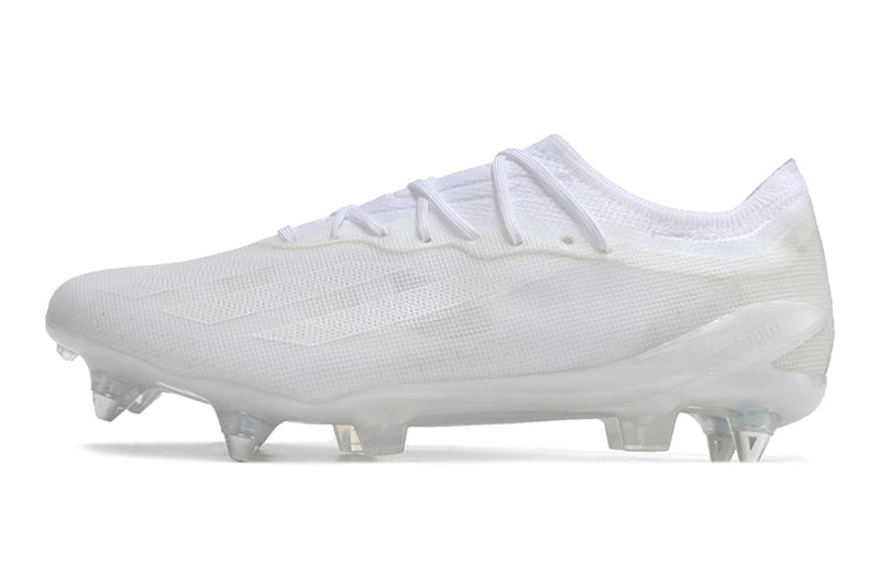 Bota de futbol Adidas X CrazyFast.1 Blanca amb punta d'alumini "Pearlized Pack" 